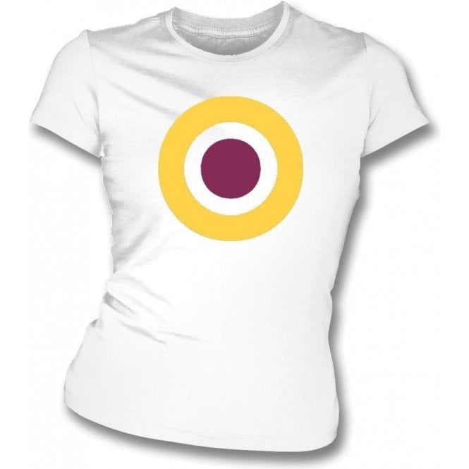 Sutton United Classic Mod Target Womens Slim Fit T-Shirt