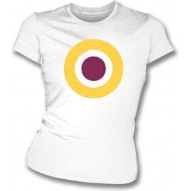 Sutton United Classic Mod Target Womens Slim Fit T-Shirt