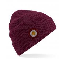 Sutton United Influenced Mod Target Embroidered Terrace Organic Cotton Beanie