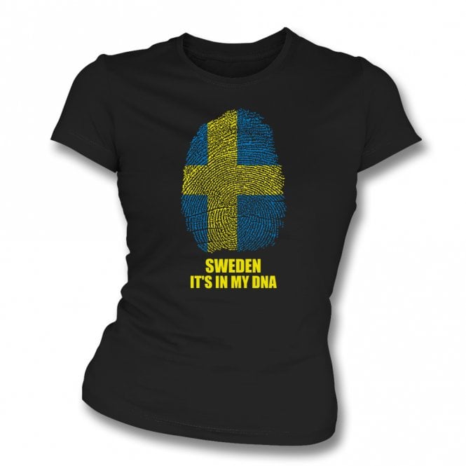 Sweden - It's In My DNA Womens Slim Fit T-Shirt