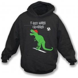 T-Rex Hates Crosses Kids Hooded Sweatshirt