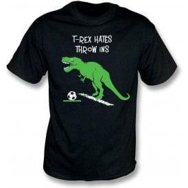 T-Rex Hates Throw Ins Kids T-Shirt