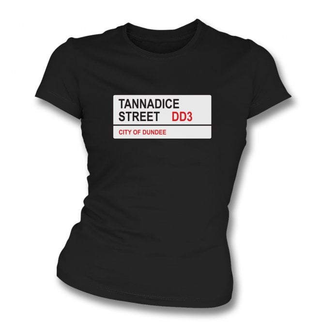 Tannadice Street DD3 (Dundee United) Womens Slim Fit T-Shirt