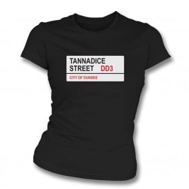 Tannadice Street DD3 (Dundee United) Womens Slim Fit T-Shirt