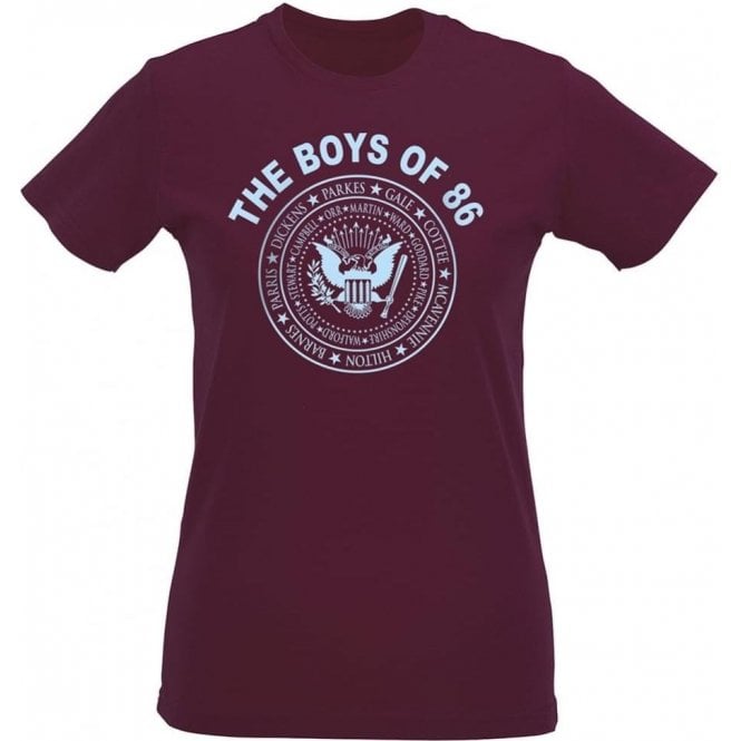 The Boys Of 86 (Ramones Style) Womens Slim Fit T-Shirt