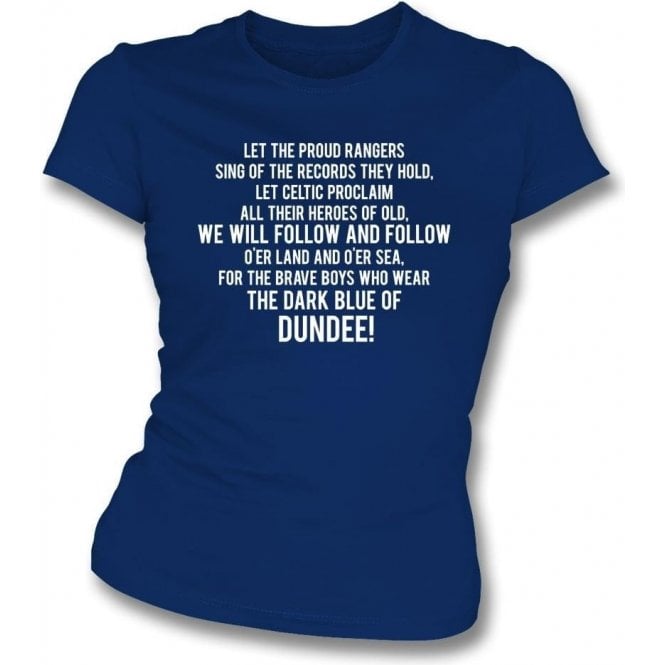 The Dark Blue Of Dundee Womens Slim Fit T-Shirt