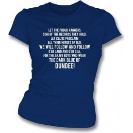 The Dark Blue Of Dundee Womens Slim Fit T-Shirt