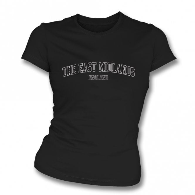 The East Midlands (Derby Influenced) Womens Slim Fit T-Shirt