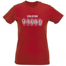 The Evolution Of Arsenal (Arsenal Influenced) Organic Womens Slim Fit T-Shirt