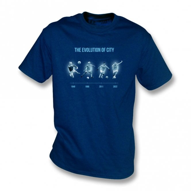 The Evolution Of City (Man City Influenced) Kids T-Shirt