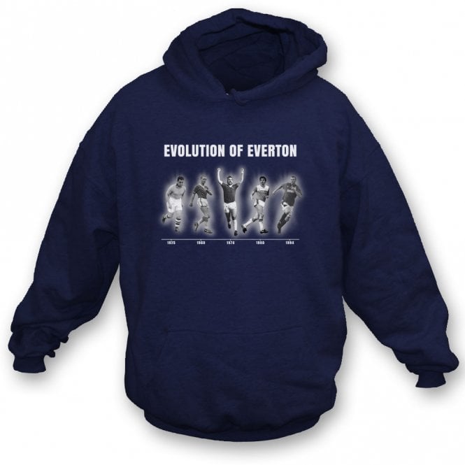 The Evolution Of Everton (Striker Edition - Everton Influenced) Kids Hooded Sweatshirt