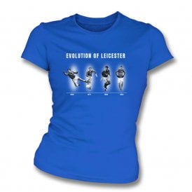 The Evolution Of Leicester (Leicester City Influenced) Womens Slim Fit T-Shirt