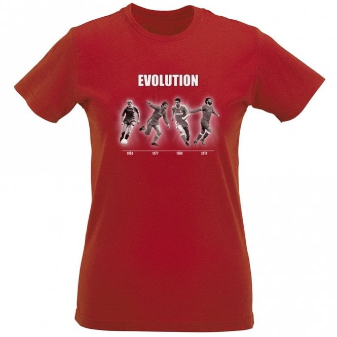 The Evolution Of Liverpool (Liverpool Influenced) Organic Womens Slim Fit T-Shirt