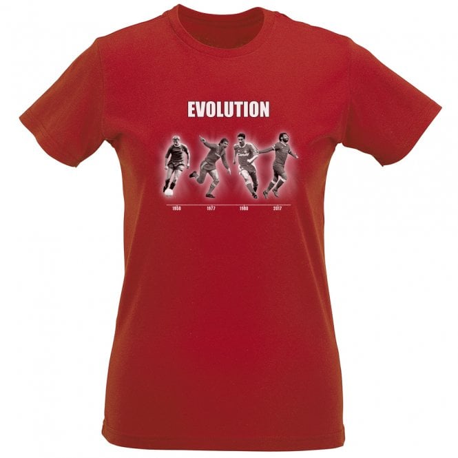 The Evolution Of Liverpool (Liverpool Influenced) Womens Slim Fit T-Shirt