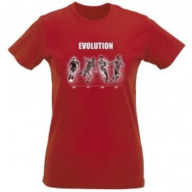 The Evolution Of Liverpool (Liverpool Influenced) Womens Slim Fit T-Shirt