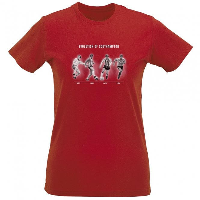 The Evolution Of Southampton (Southampton Influenced) Womens Slim Fit T-Shirt