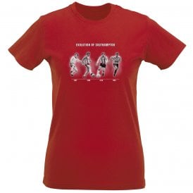 The Evolution Of Southampton (Southampton Influenced) Womens Slim Fit T-Shirt