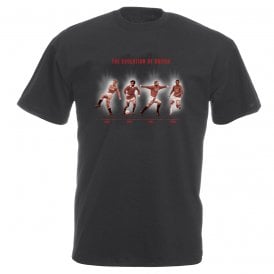 The Evolution Of United (Man United Influenced) Vintage Wash T-Shirt