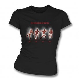 The Evolution Of United (Man United Influenced) Womens Slim Fit T-Shirt
