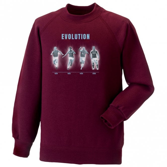 The Evolution Of West Ham United (West Ham Influenced) Kids Sweatshirt