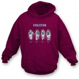 The Evolution Of West Ham United (West Ham Influenced) Organic Hooded Sweatshirt