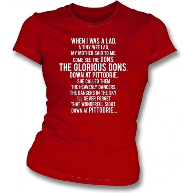 The Glorious Dons (Aberdeen) Womens Slim Fit T-Shirt