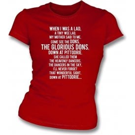 The Glorious Dons (Aberdeen) Womens Slim Fit T-Shirt