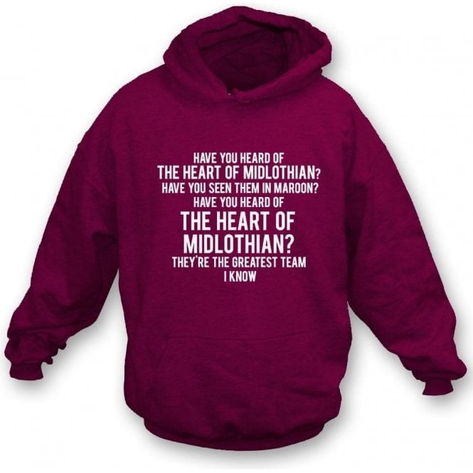 The Heart Of Midlothian Kids Hooded Sweatshirt