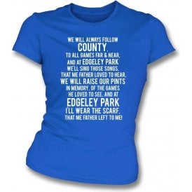 The Scarf My Father Wore (Stockport County) Womens Slim Fit