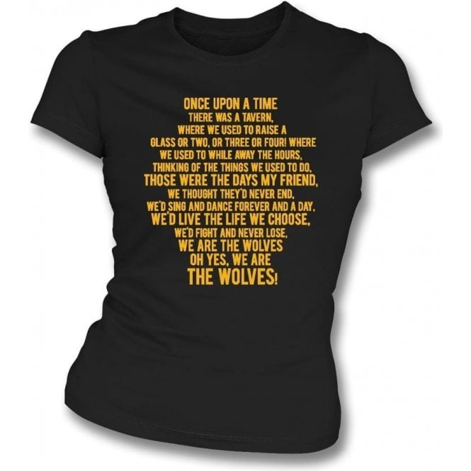 Those Were The Days (Wolves) Womens Slim Fit T-Shirt