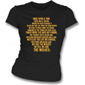 Those Were The Days (Wolves) Womens Slim Fit T-Shirt