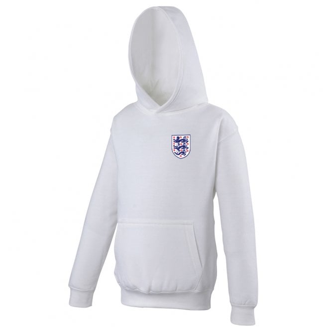 Three Lions (Bellingham, Kane & Rice - England 2026 Influenced) Left Breast Logo Kids Hooded Sweatshirt