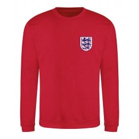 Three Lions (Bellingham, Kane & Rice - England 2026 Influenced) Left Breast Logo Kids Sweatshirt