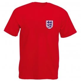 Three Lions (Bellingham, Kane & Rice - England 2026 Influenced) Left Breast Logo Kids T-Shirt