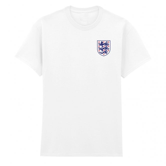 Three Lions (Bellingham, Kane & Rice - England 2026 Influenced) Left Breast Logo Organic T-Shirt
