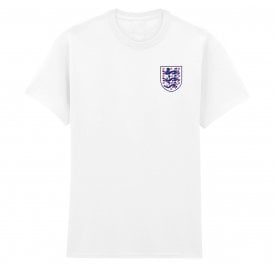 Three Lions (Bellingham, Kane & Rice - England 2026 Influenced) Left Breast Logo Organic T-Shirt
