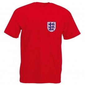 Three Lions (Bellingham, Saka & Alexander-Arnold - England Influenced) Left Breast Logo Organic T-Shirt