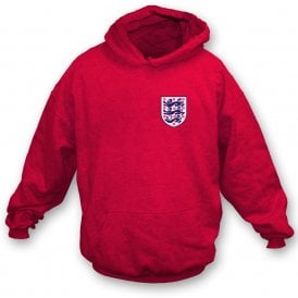Three Lions (Eze, Guehi & Wharton - Crystal Palace Influenced) Left Breast Logo Hooded Sweatshirt