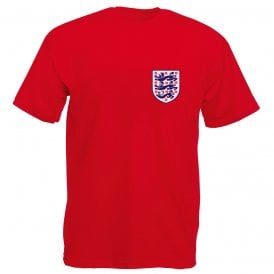 Three Lions (Eze, Guehi & Wharton - Crystal Palace Influenced) Left Breast Logo T-Shirt