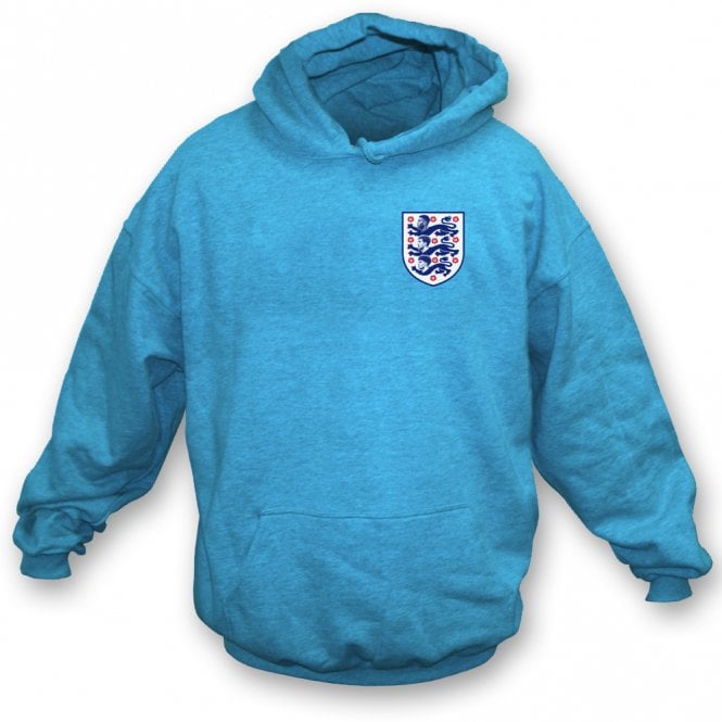 Three Lions (Guehi, Stones & O'Reilly - England/Man City 2026 Influenced) Left Breast Logo Organic Hooded Sweatshirt
