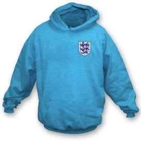 Three Lions (Guehi, Stones & O'Reilly - England/Man City 2026 Influenced) Left Breast Logo Organic Hooded Sweatshirt