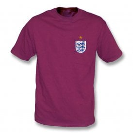 Three Lions (Moore, Hurst & Peters) Left Breast Logo Kids T-Shirt