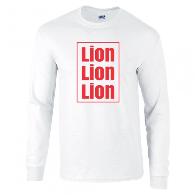 Three Lions On A Shirt Long Sleeve T-Shirt