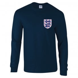 Three Lions (Rashford, Sancho & Saka) Left Breast Logo Long Sleeve T-Shirt