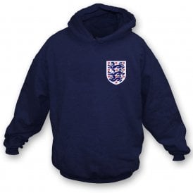 Three Lions (Rashford, Sancho & Saka) Left Breast Logo Organic Hooded Sweatshirt