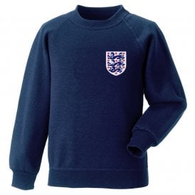 Three Lions (Rashford, Sancho & Saka) Left Breast Logo Organic Sweatshirt