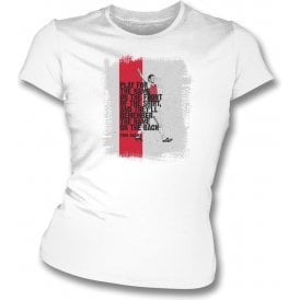 Tony Adams (Arsenal) Quote Womens Slim Fit T-Shirt