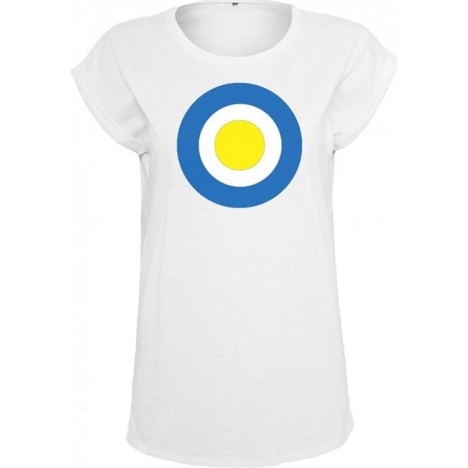 Torquay Classic Mod Target Womens Extended Shoulder T-Shirt