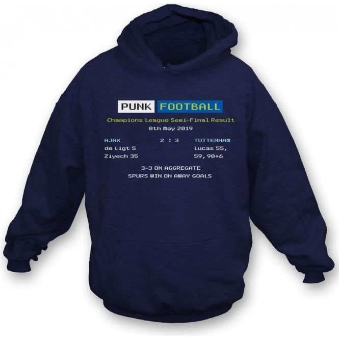 Tottenham Hotspur 2019 Ceefax (Champions League Semi Final) Kids Hooded Sweatshirt