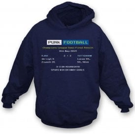 Tottenham Hotspur 2019 Ceefax (Champions League Semi Final) Kids Hooded Sweatshirt